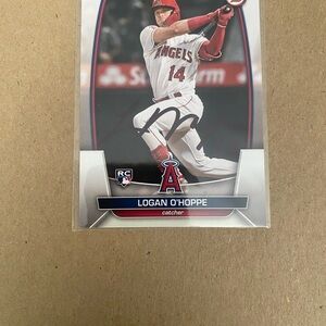Angels Baseball Card with Red and White Accents